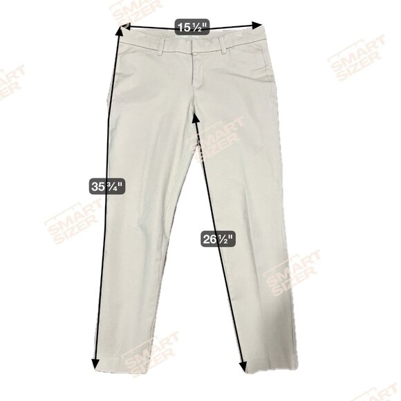 Old Navy Pixie Pants Casual Chino Mid-Rise Women's Size 8 Stretch Beige - Picture 6 of 10